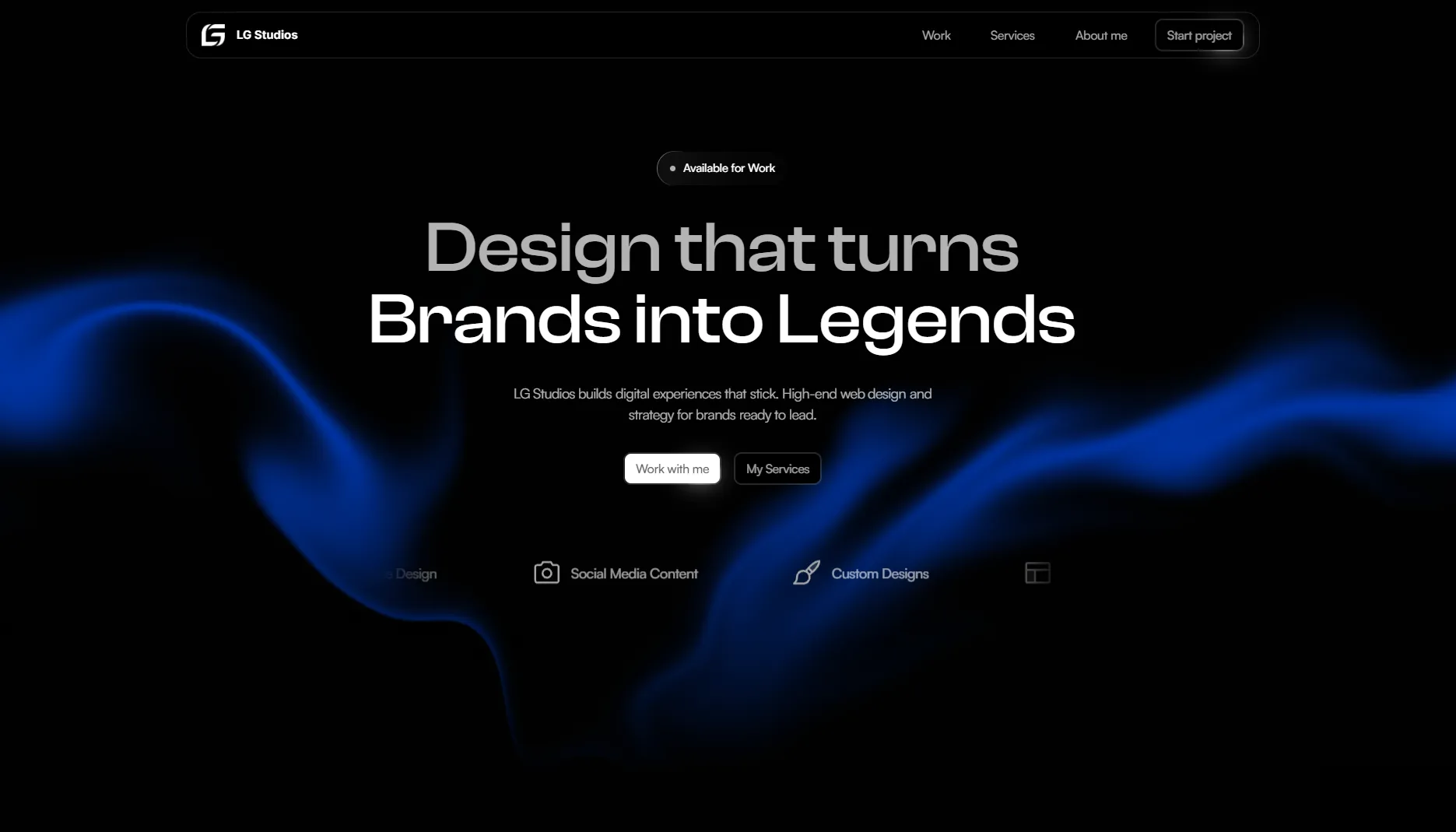 LG Studios Webdesign von LGNDRY Media