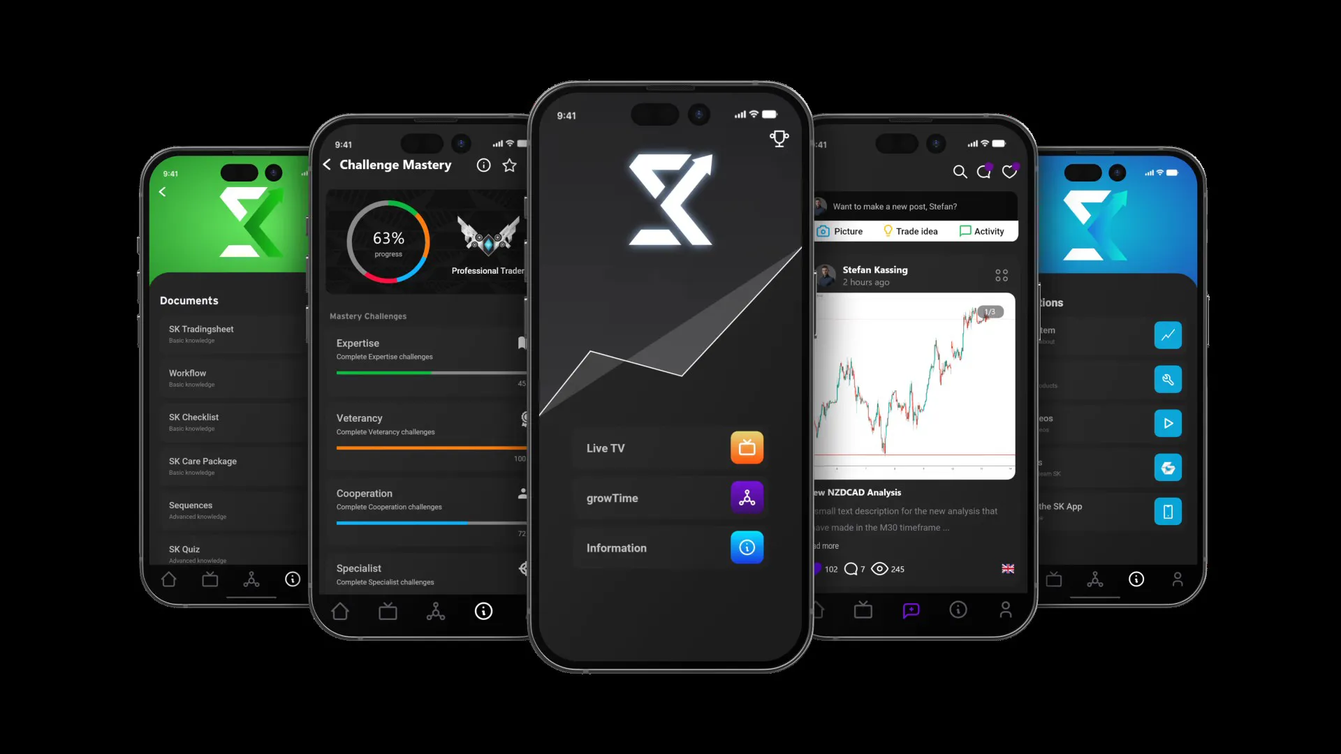 SK Community Social-App Design von LGNDRY Media